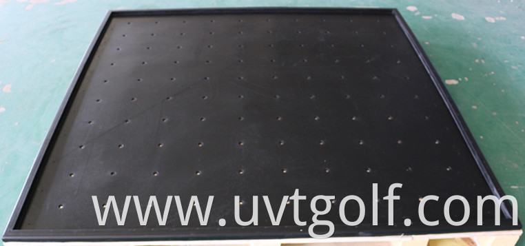 Rubber Golf Mat Base Anti-Skid Protective Rubber Base&Tray For 150x150cm Golf Driving Range Mat